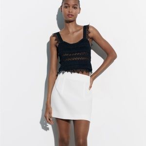 NWT Zara White Mini Skirt